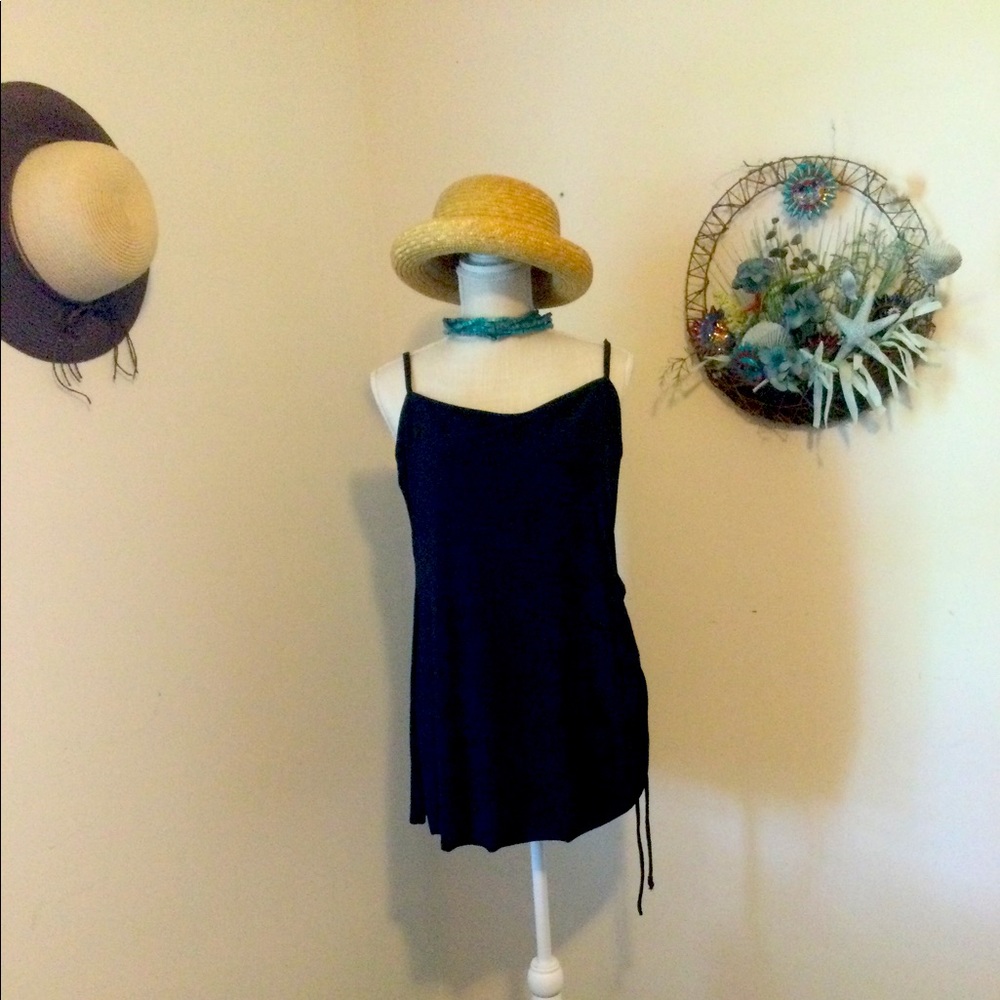 Aqua Green Swim dress  XL Black